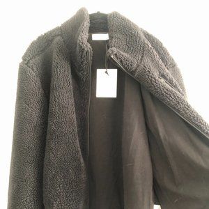 Italic Bowery Teddy Jacket, Black - M - NWT